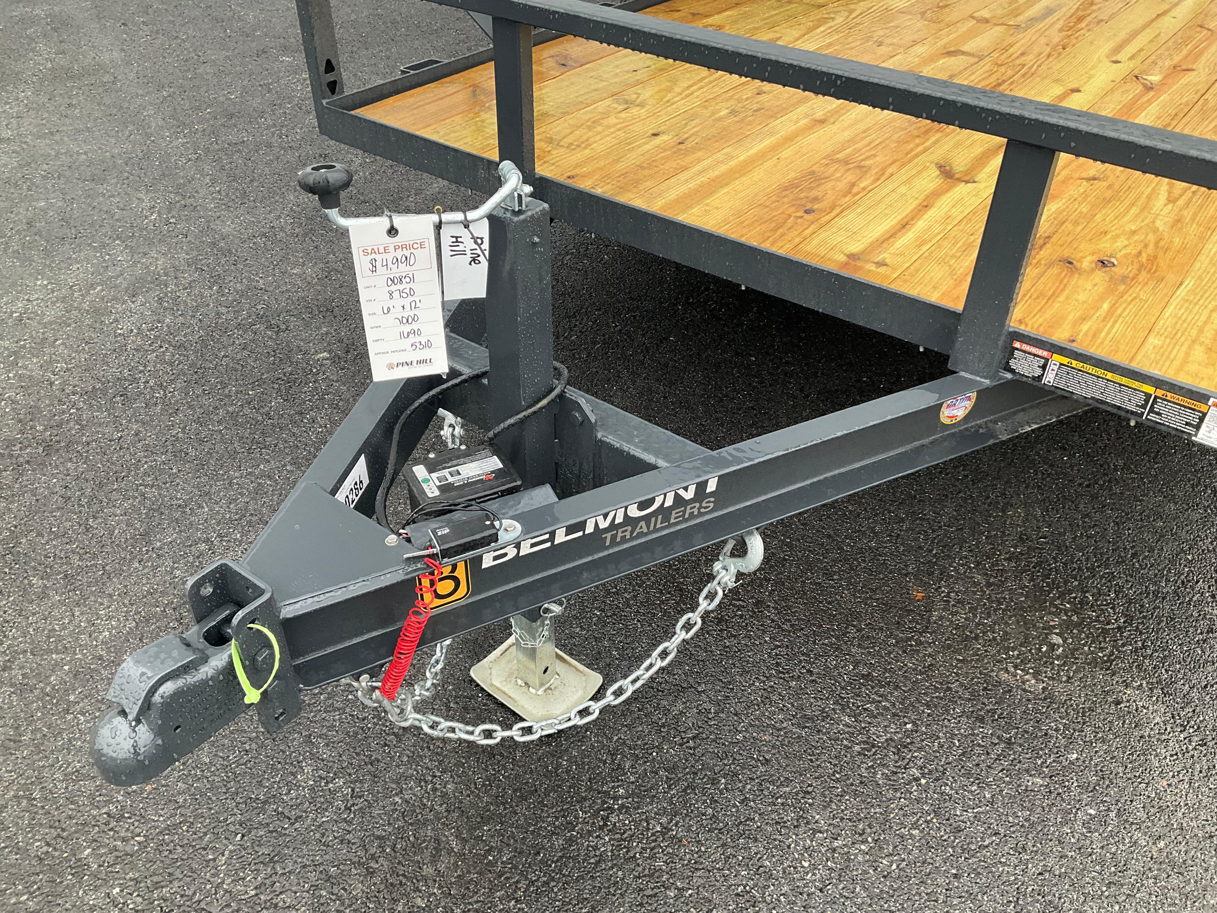 2026 Belmont LT612TT-7K Tube Top Landscape Trailer (SKU-00851) - Image 7