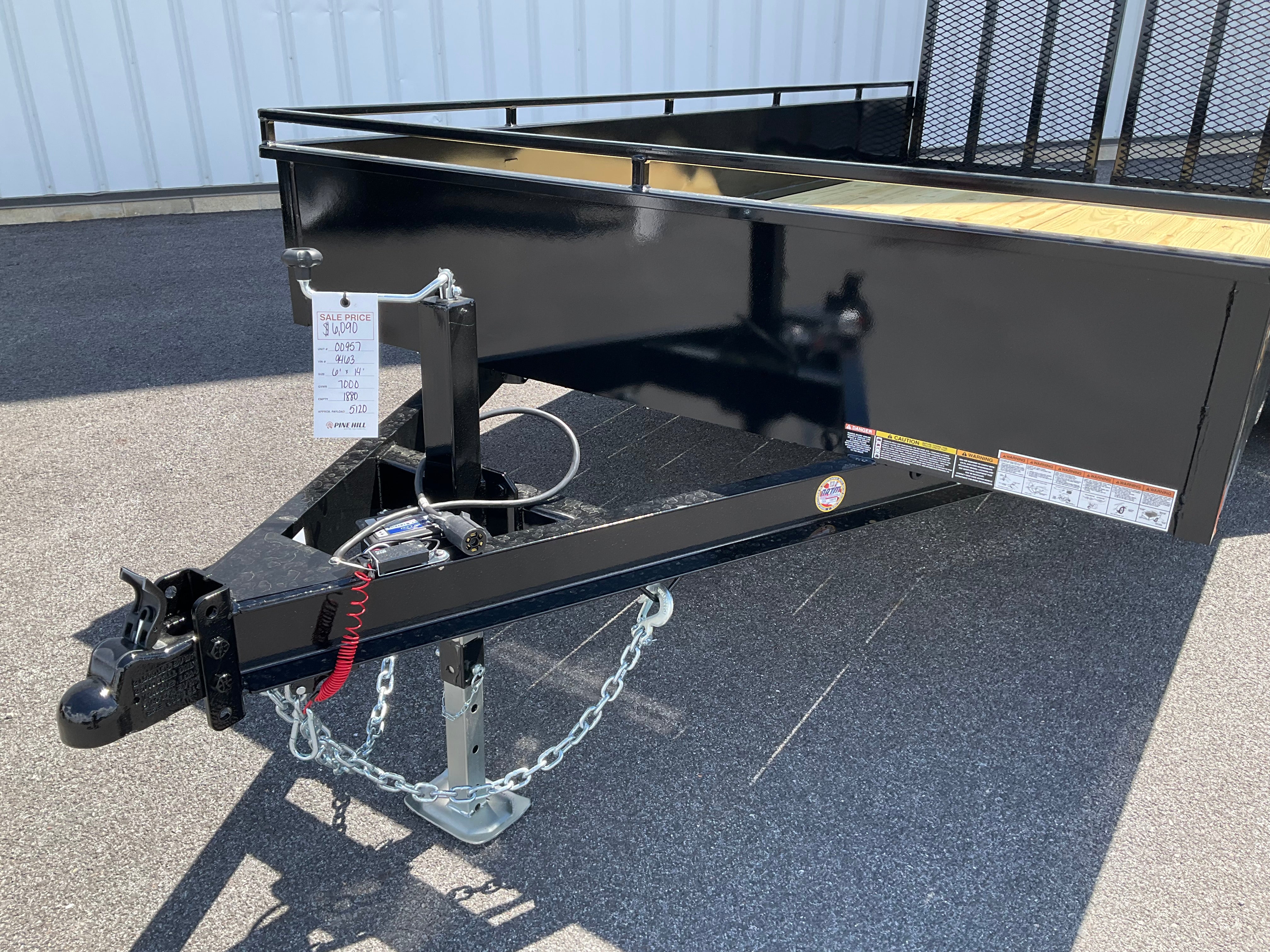2026 Belmont LT614SS-7k Solid Side Landscape Trailer (SKU-00957) - Image 7