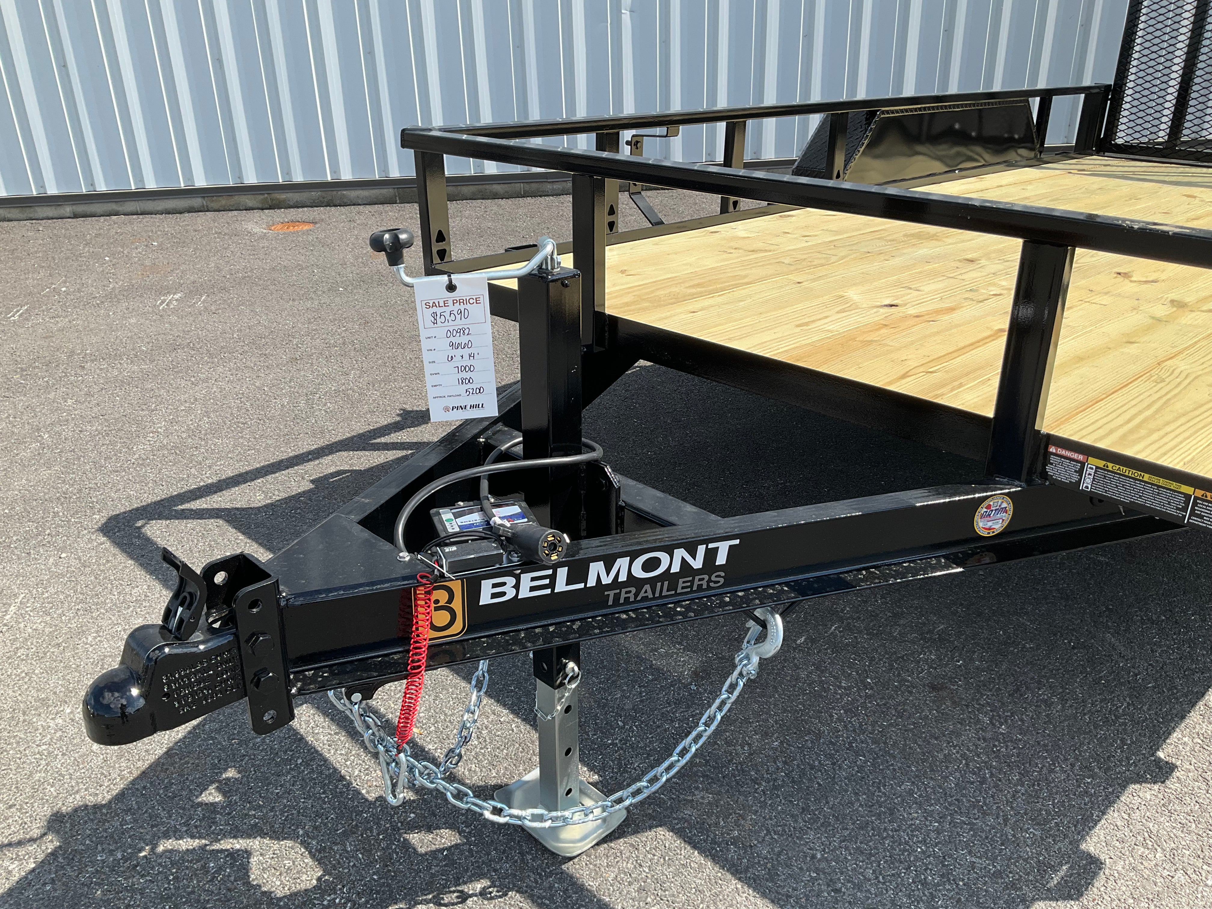 2026 Belmont LT614TT-7K Tube Top Landscape Trailer (SKU-00982) - Image 8