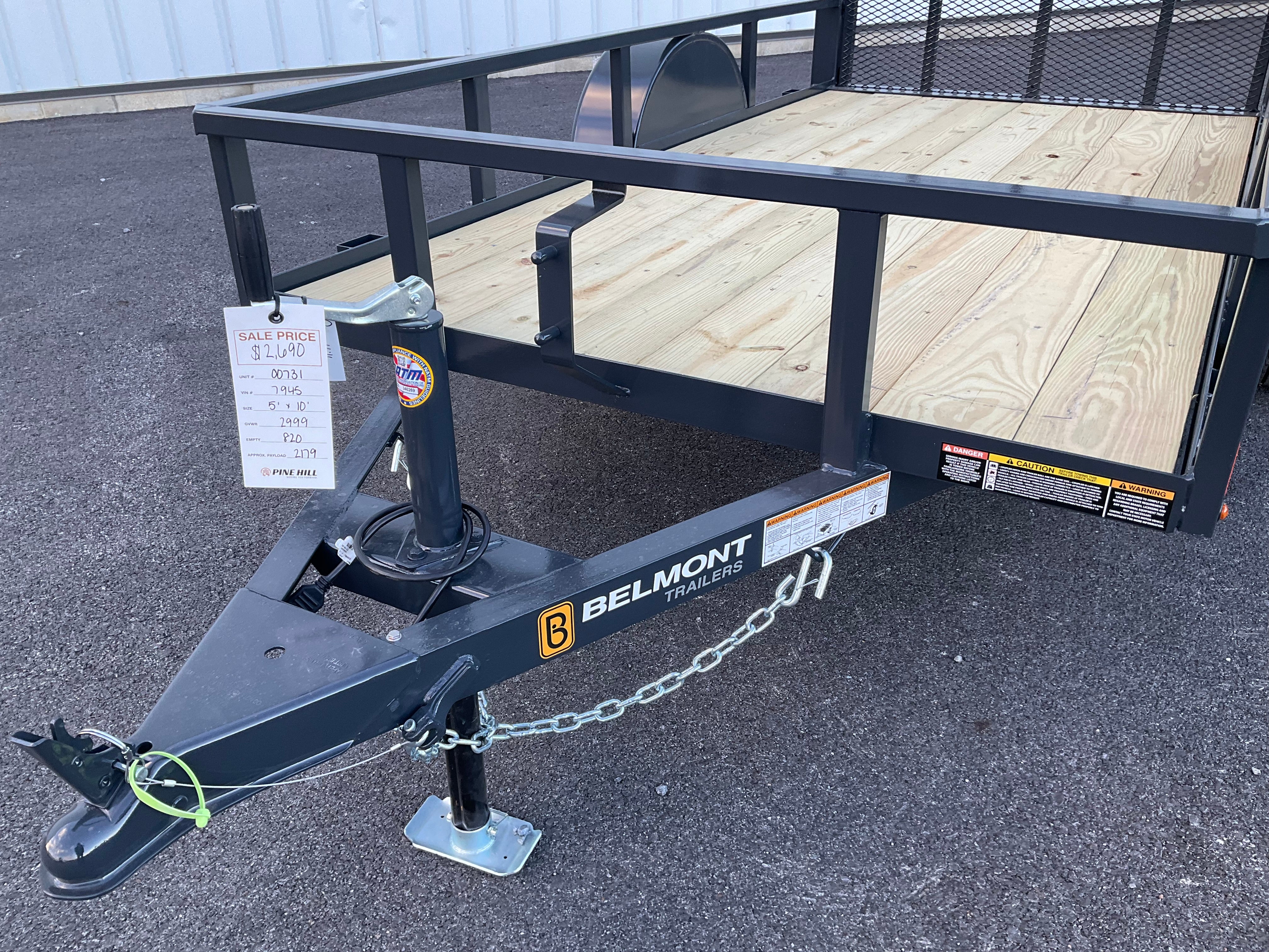 2026 Belmont UT510TT Tube Top Utility Trailer (SKU-00731) - Image 5