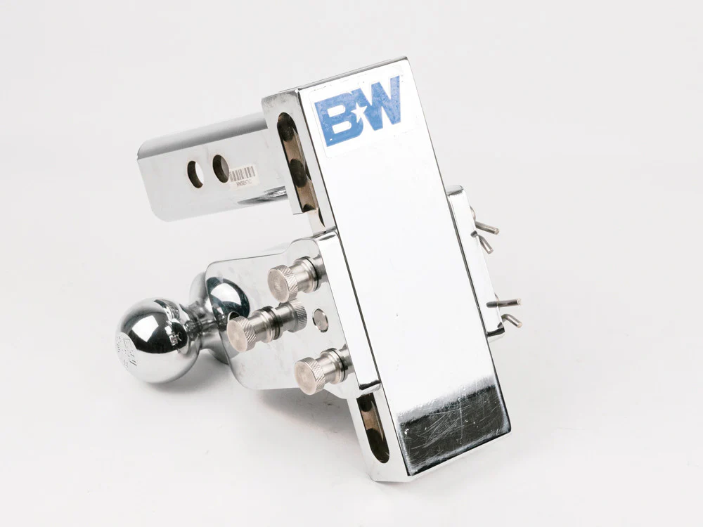 B&W Tow and Stow Ball Mount-Dual Ball (2" & 2 5/16") Chrome - Image 2