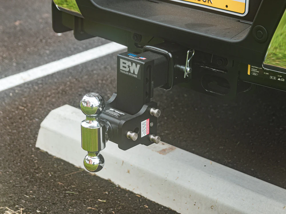 B&W Tow and Stow Ball Mount-Dual Ball (2" & 2 5/16") Chrome - Image 4