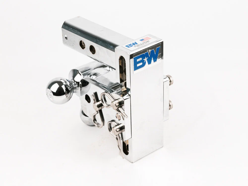 B&W Tow and Stow Ball Mount-Triple Ball (1 7/8", 2" & 2 5/16") Chrome - Image 5