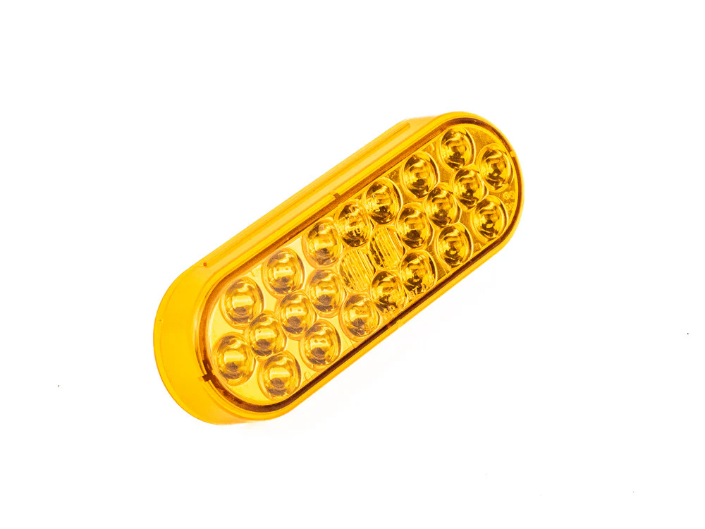6" Amber Oval Tail Light