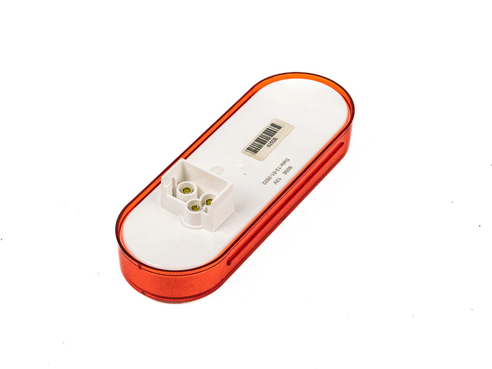 6" Red Oval LED Tail Light - Image 2