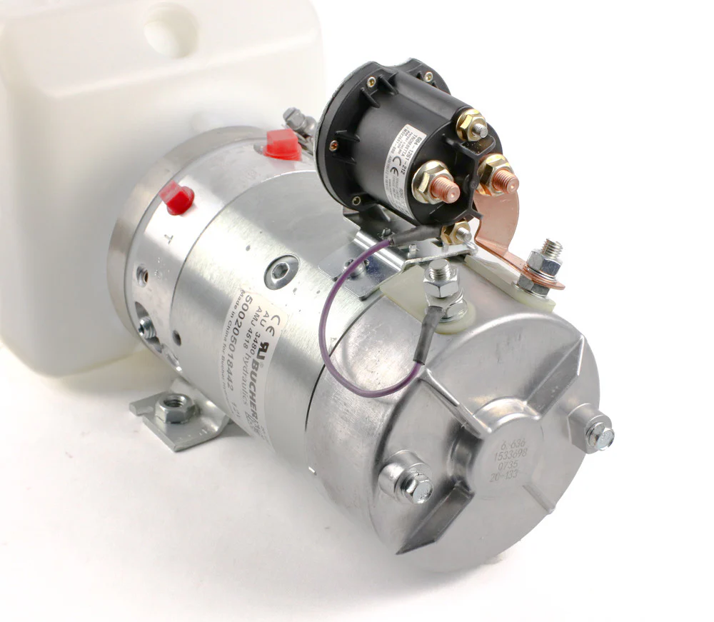 12 Volt Monarch Hydraulic Pump with Poly Tank - Image 3