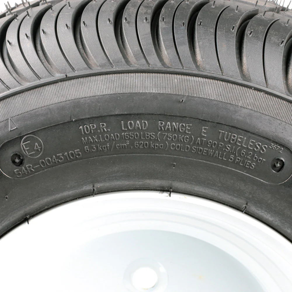 205/65-10 (20.5x8-10)  Sideway Replacement Tire and Wheel with Load Range E - Image 5