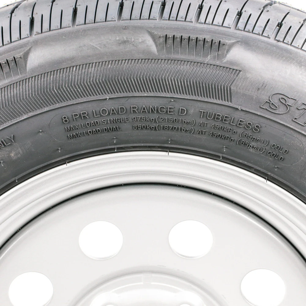 ST205/75R15 Load Range D on a  Silver Mod Wheel - Image 3