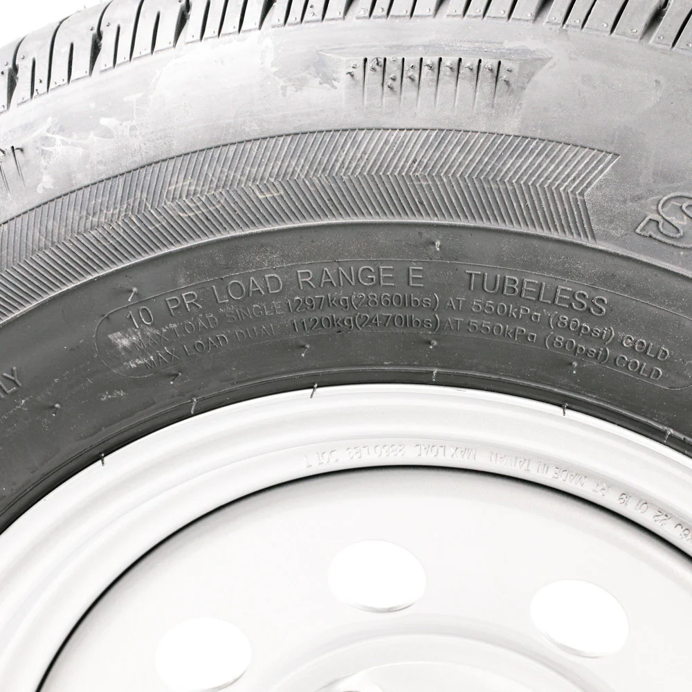 ST225/75R15 Load Range E on Silver Mod Wheel - Image 4